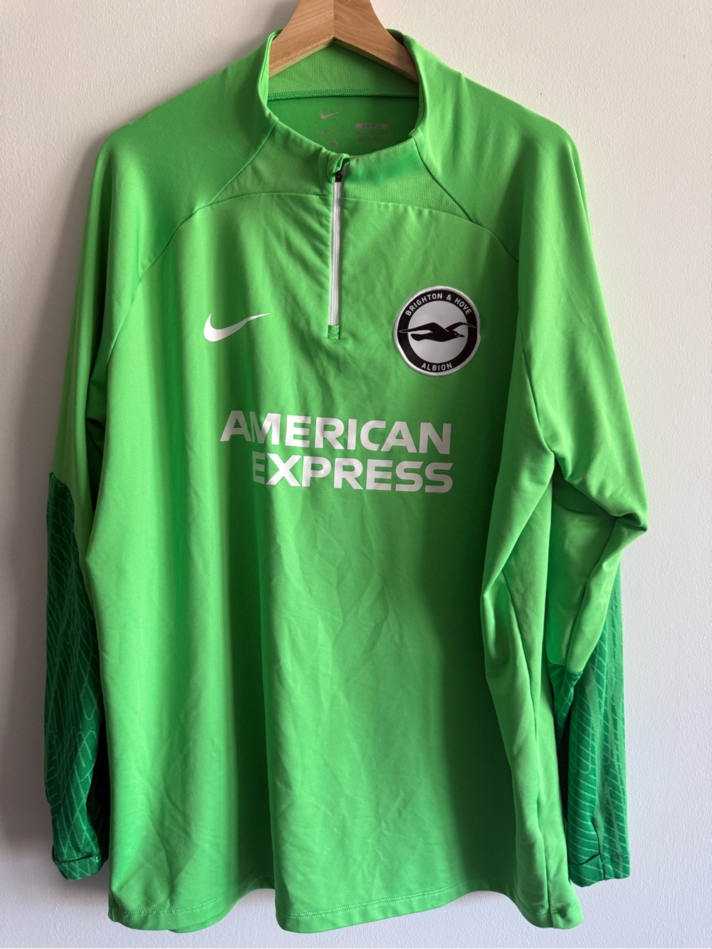 Nike Bright Green Brighton & Hove Albion Training Top with White Accents